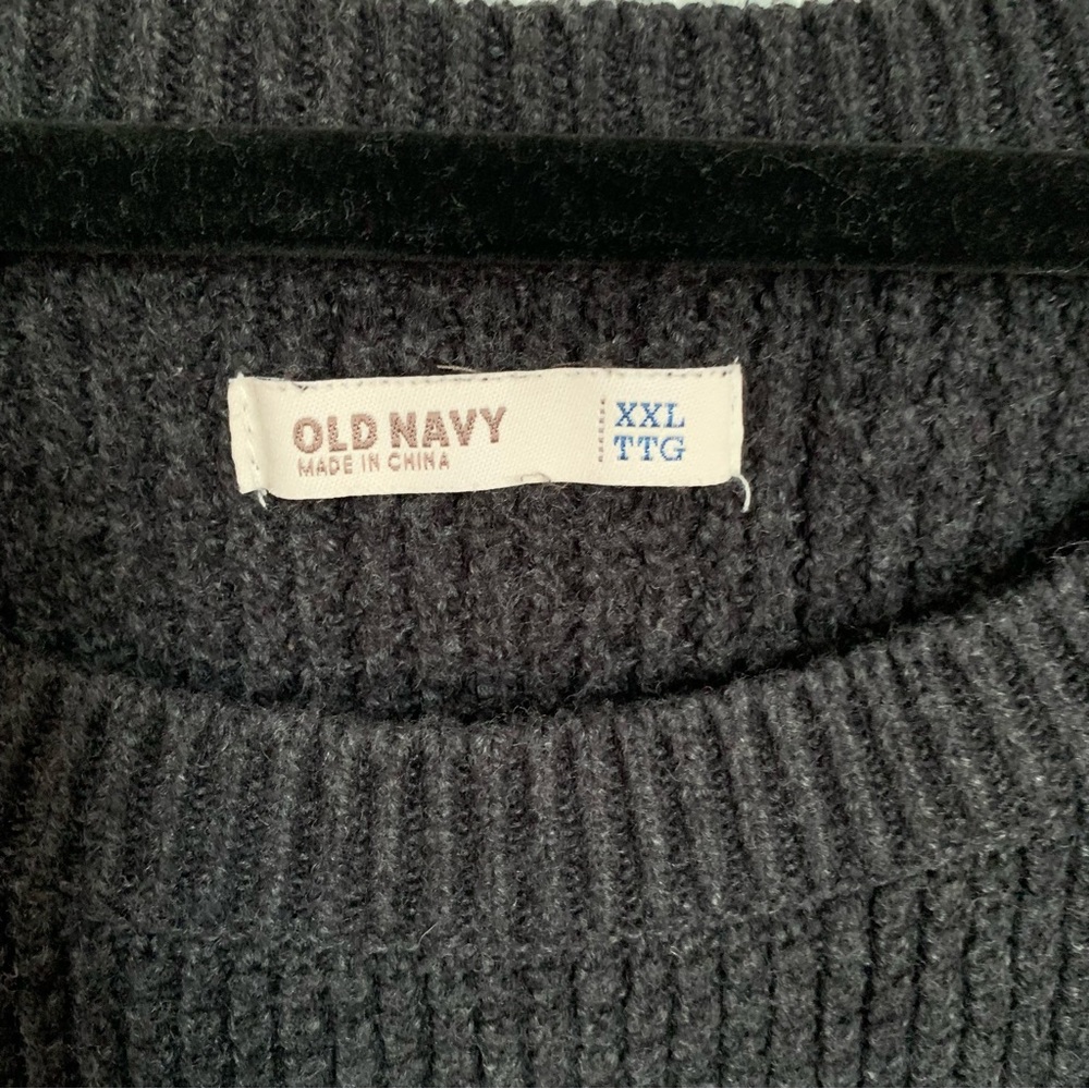 Old Navy xxl gray hi/low sweater - Picture 2 of 3